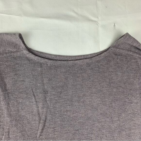 Lululemon women's 10 12 full extension sweater cashlu heathered gray long sleeve - Picture 6 of 9